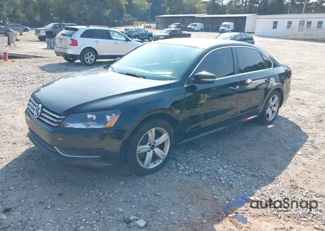 2013 Volkswagen Passat 2.5L Se из США, поврежденный, VIN 1VWBP7A33DC135447